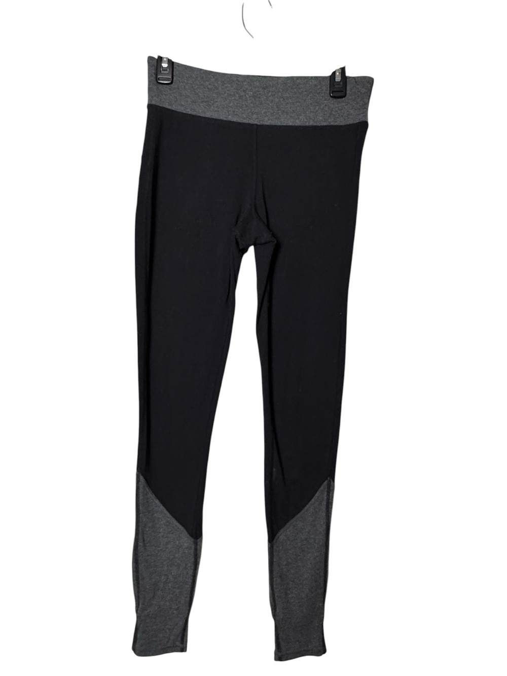 Xersion  Black and Gray Two-Tone Active Athletic Sporty Workout Leggings